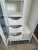 Late 20th Century White Thomasville Faux Bamboo Armoire, Attributed For Sale - Image 10 of 11
