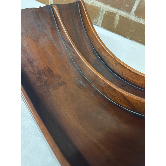 Wood Antique English Mahogany Cheese Cradle For Sale - Image 7 of 7