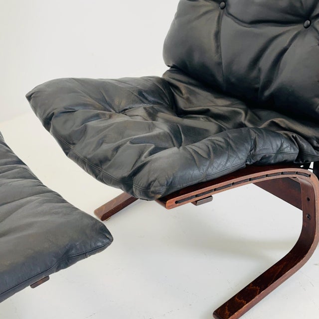 Set of Mid-Century Siesta Lounge Chair and Ottoman by Ingmar Relling for Westnofa, Norway, 1960s For Sale - Image 6 of 11