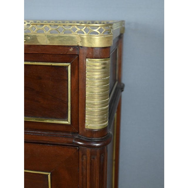 Wood Louis XVI Mahogany Secretary, Late 18th Century For Sale - Image 7 of 18