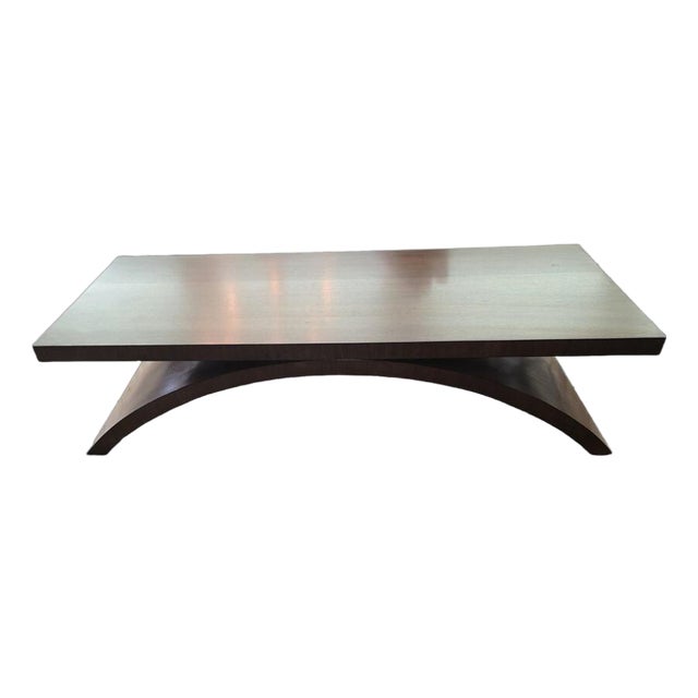 Kravet Ray Coffee Table in Walnut For Sale