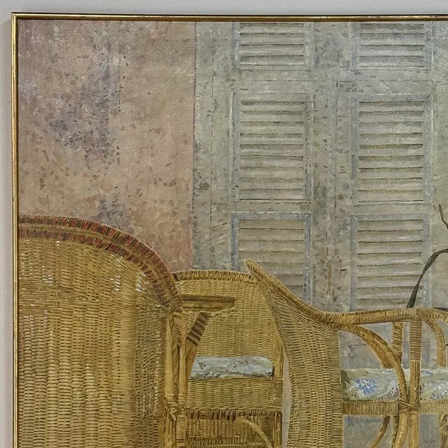 Late 20th Century Grand Oil Painting on Canvas by Jaap Schlee (1946-2014) Ca. 1980 For Sale - Image 5 of 14