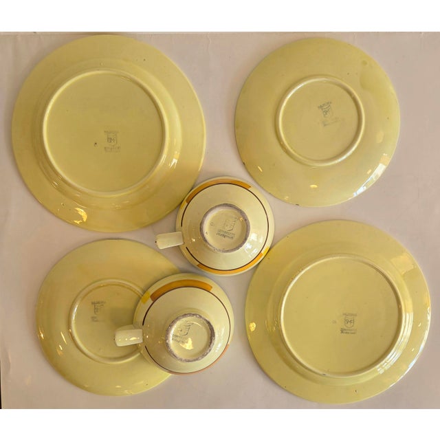 Orange Coffee Set by Eva Stricker-Zeisel for Schramberg, 1929, Set of 3 For Sale - Image 8 of 10