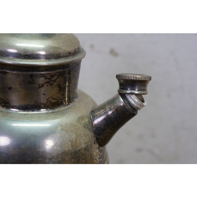 Antique Silver Plate Lot Paul Revere Bowls Wm Rogers Compote Pilgrim Coffee Pot - Set of 5 For Sale - Image 9 of 18
