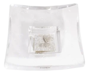 Domino Series Glass Dish by Bertil Vallien for Kosta Boda