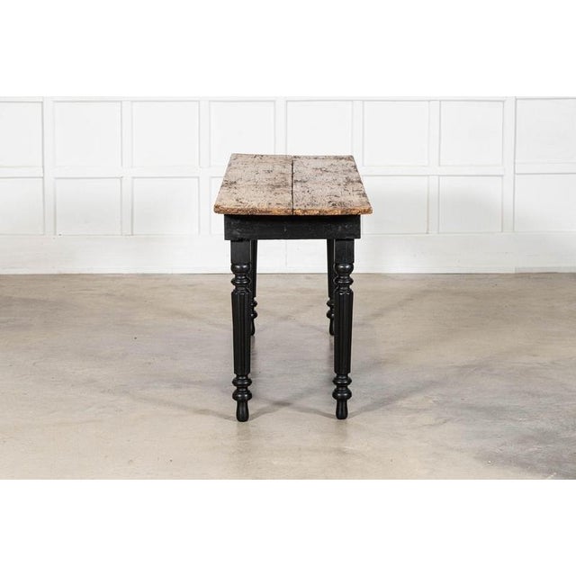 Antique English Ebonised Pine Server Table, 1890 For Sale - Image 9 of 16