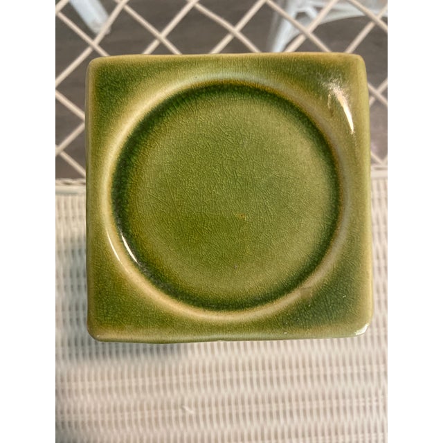 Vintage Faux Bamboo Green Candle Holders - A Pair For Sale In Naples, FL - Image 6 of 7
