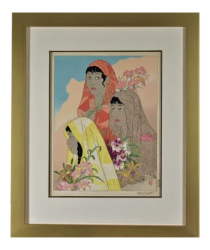 Paul Jacoulet, Retour de la Jungle, Tondano: Celebes (Return from the Jungle, Tondano: Celebes), 1948