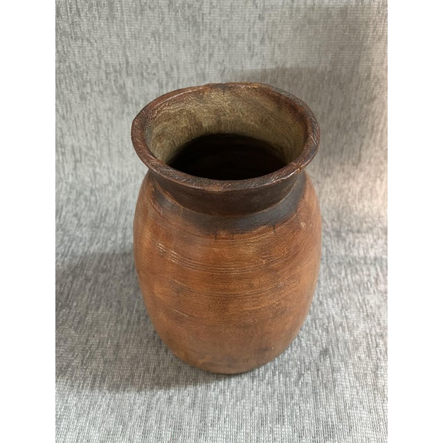 Wood Himachal Pot, 1920s For Sale - Image 7 of 8