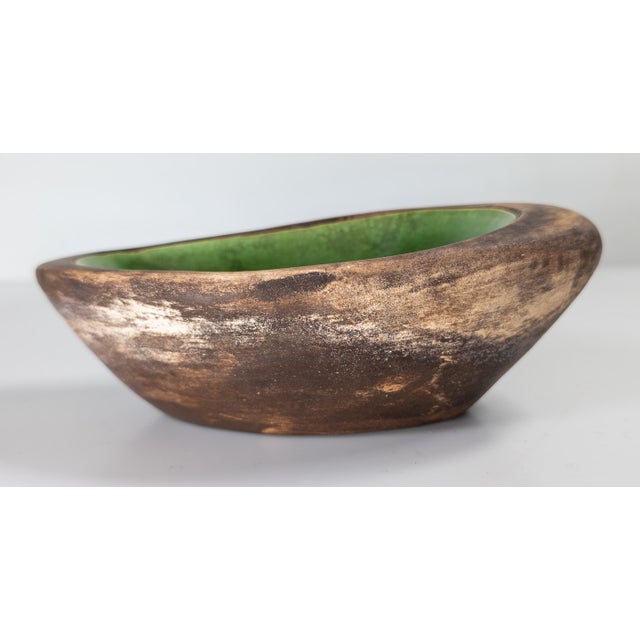 Mid-Century Modern California Art Pottery Bowl, Signed For Sale - Image 4 of 11