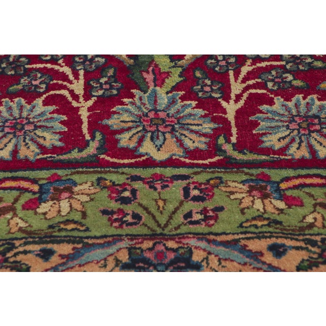 Vintage Persian Kerman Rug, 11'04 X 15'10 For Sale In Dallas - Image 6 of 10