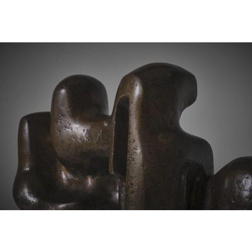 Abstract Bronze Sculpture by Siegfried Jonas, 1961 For Sale - Image 11 of 14
