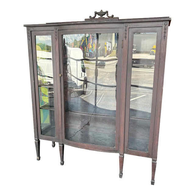 Antique Federal Display Cabinet For Sale