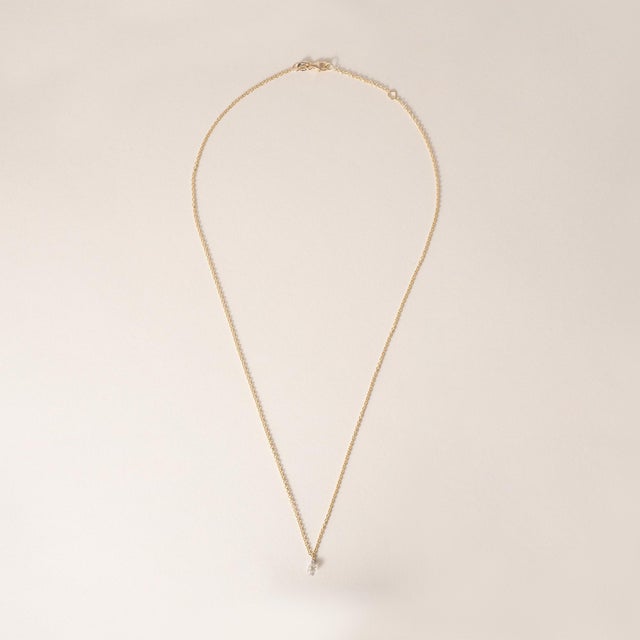 Contemporary 18k Gold 0.46 Carat Old Mine Cut Pierced Diamond Necklace For Sale - Image 3 of 4