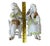 An exceptionally scarce matching pair of antique German porcelain courting figures, model 11982, attributed to Unger,...