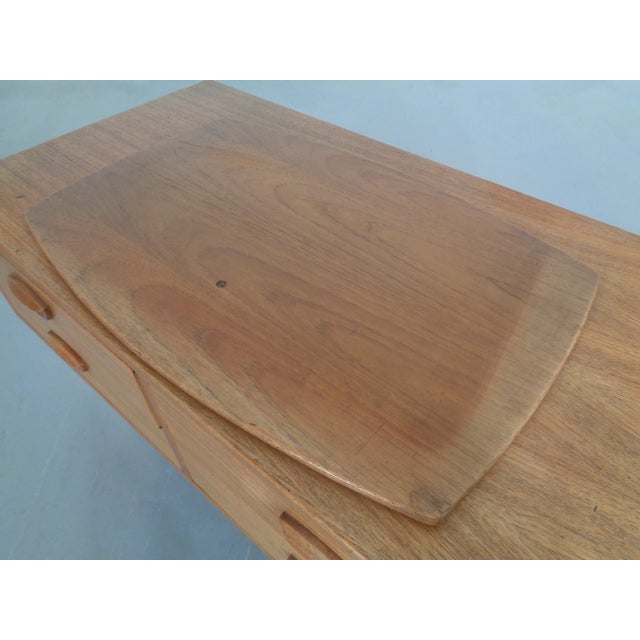 Danish Teak Chest of Drawers with Rotatable Tray, 1960s For Sale - Image 15 of 18