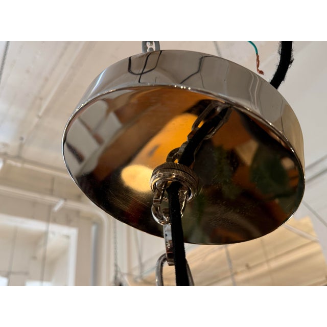 Restoration Hardware Parisian Architectural Clear Glass Poste Pendant For Sale - Image 10 of 12