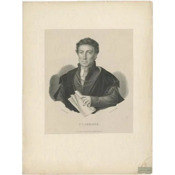 Lemonnier, Portrait of Ludwig Franz Joseph Dumbeck, 1827, Paper For Sale
