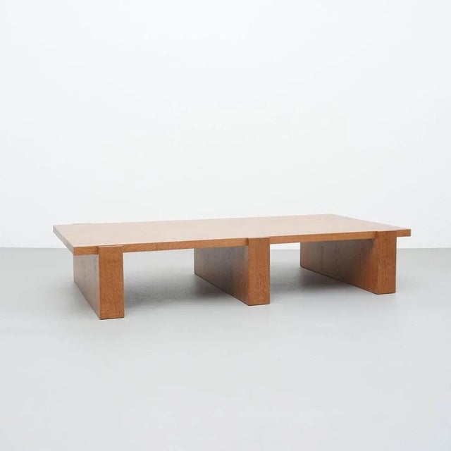 Table by dada est. Manufactured in barcelona, 2021. Oak table measures: 85 cm d x 160 cm w x 30 cm h production delay: 8-9...