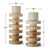 Contemporary Marble Stacked Disk Candle Stand Set For Sale - Image 3 of 3