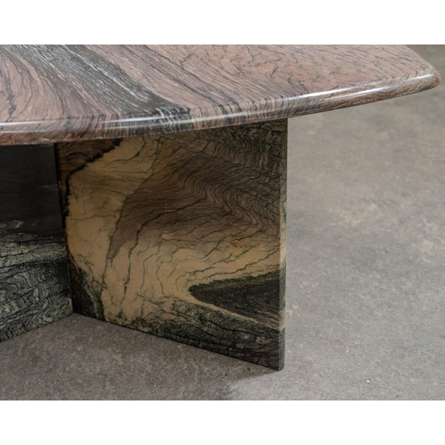 Vintage Cipollino Marble Coffee Table, 1970 For Sale - Image 4 of 9