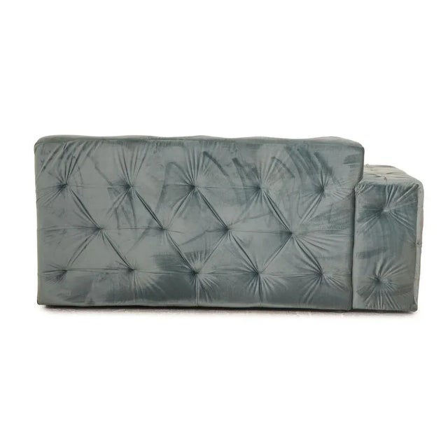 Venus Lounger in Blue Velvet from IconX Studios For Sale - Image 9 of 11