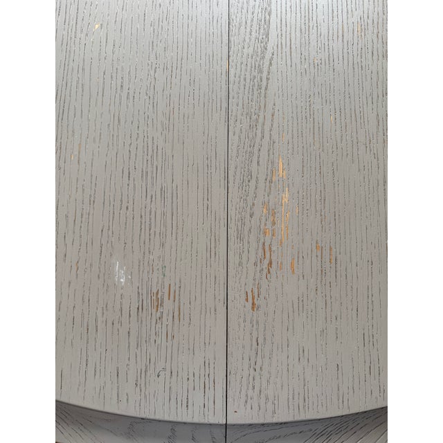 Attributed Hooker Furniture Dining Room Reverie Round Dining Table With Leaf and Custom-Made Protective Pads For Sale - Image 9 of 10