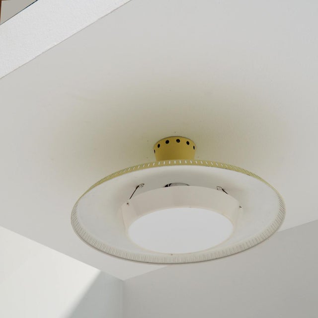 Philips Vintage NB 92 Flush Mount by Louis Kalff for Philips, 1950s For Sale - Image 4 of 9