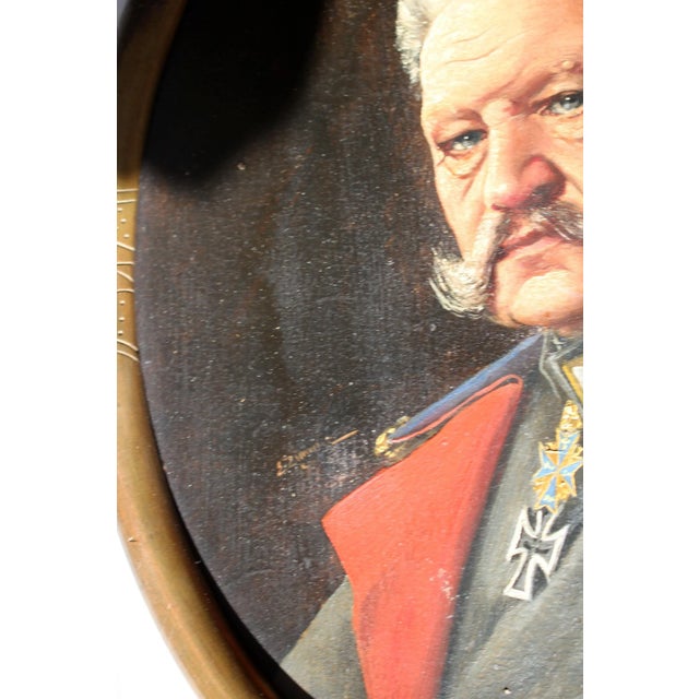 1920s Ernst Zimmer, Paul Von Hindenburg, 20th Century, Painting on Parchment For Sale - Image 5 of 8