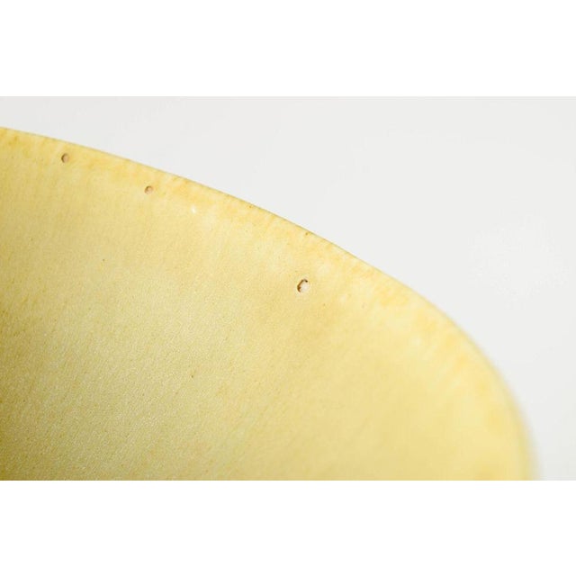 1960s Small Yellow Tenmoku Glazed Stoneware Bowl by Berndt Friberg for Gustavsberg , 1960s For Sale - Image 5 of 6