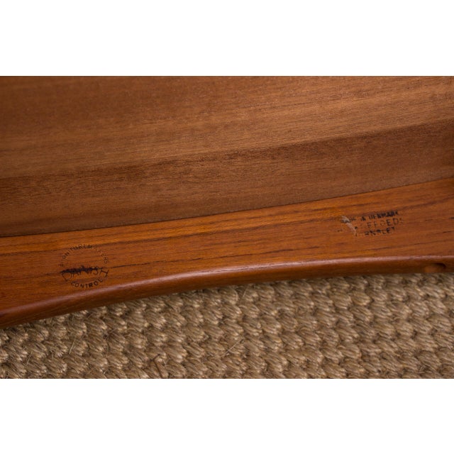 Danish Eva Model Chairs in Teak and Leather by Niels Koefoed for Koefoeds Hornslet, 1960, Set of 6 For Sale - Image 15 of 18