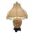 Late 20th Century Lamp Foo Dog Design on Chinese Ginger Jar and Silk Shade Vintage Oriental Decor For Sale