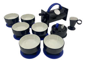 Italian Hollywood Collection Tea Service by Marco Zanini for Flavia Montelupe, 1980s, Set of 15