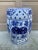 Blue and White Porcelain Chinoiserie Garden Stool or Side Table For Sale - Image 9 of 10