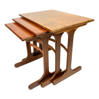 Mid-Century Modern Teak Nesting Tables from G-Plan, 1960s, Set of 3 For Sale