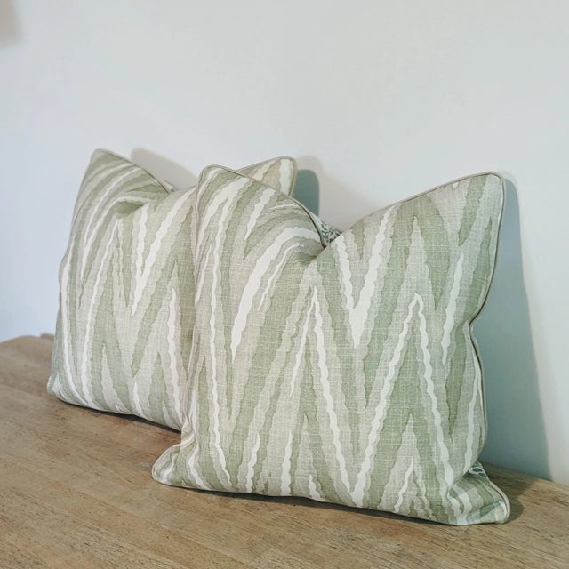 Thibaut Thibaut Highland Peak Green 20" Pillows - Set of 2 For Sale - Image 4 of 7
