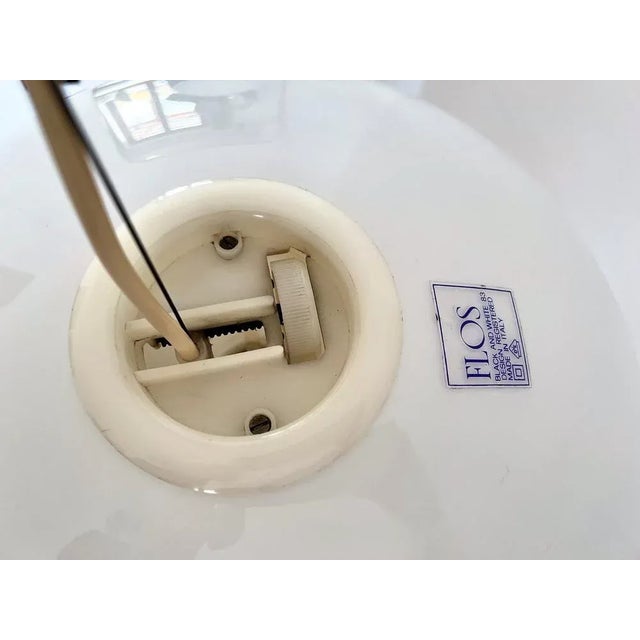 1970s Mid-Century Italian Black and White Pendant Light by Achille and Pier Giacomo Castiglioni for Flos, 1965 For Sale - Image 5 of 15