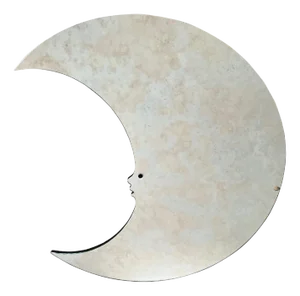 Italian Crescent Moon Wall Mirror, 1970s
