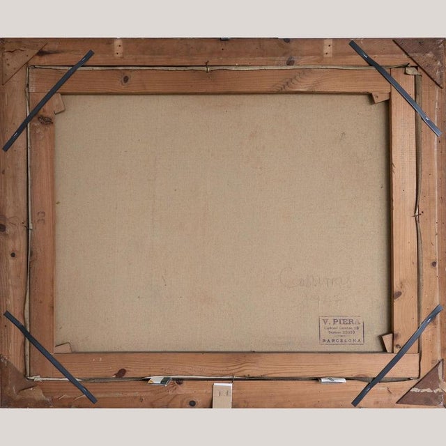 Ramon Trulls Pons, Impressionist Caserras Village Street Scene, Oil Painting For Sale - Image 6 of 9