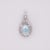 Blue 3.5Ct Aquamarine Pendant With Earth Mined Diamond: Solid 14k Gold, Oval 11x9mm For Sale - Image 8 of 8