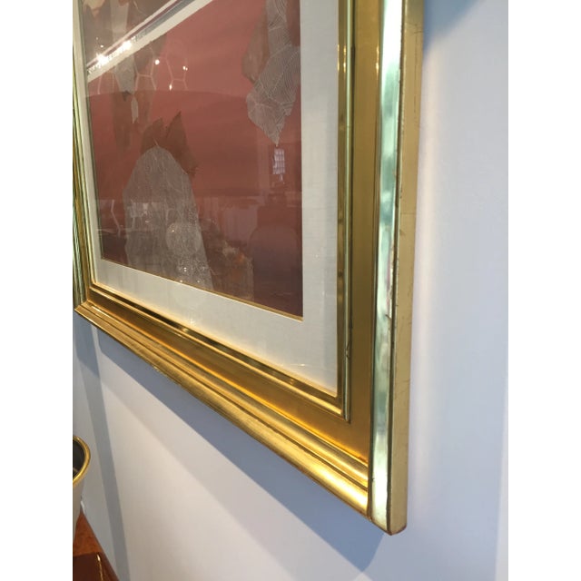Harold Larsen Harold Larsen Watercolor Abstract Landscape in Gilt Frame For Sale - Image 4 of 7