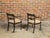 Pair of English Regency Period Early 19th Century Black and Gold Armchairs For Sale - Image 9 of 12