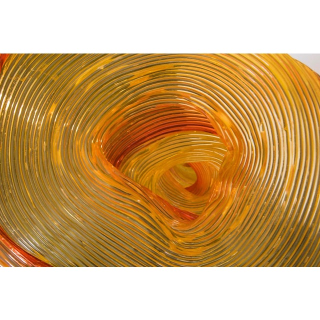 Orange Methacrylate Floor Lamp with Revolving Base by Jacopo Foggini, 1998 For Sale - Image 4 of 7