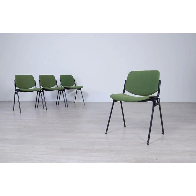 Black Green 106 Rainbow Desk Chairs from Castelli / Anonima Castelli, 1987, Set of 4 For Sale - Image 8 of 18