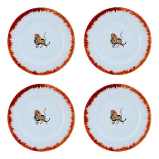 P10 Dinner Plates by Lithian Ricci, Set of 4 For Sale