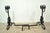 Antique Arts & Crafts Art Nouveau Black Wrought Iron Scrolling Andirons - A Pair For Sale - Image 11 of 12