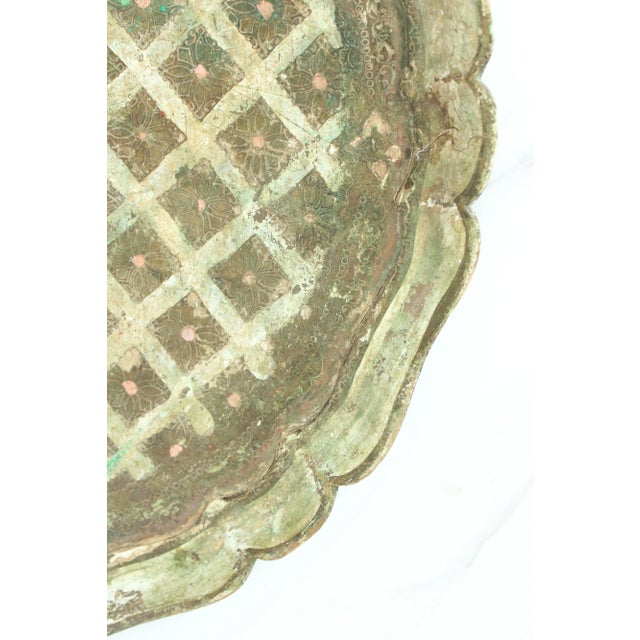 Early 20th Century Made in Italy, Large Antique Italian Carved Gilded Tary 18" For Sale - Image 5 of 5