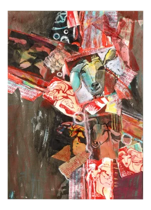 Karen Druker Red Goat Collage circa 2010