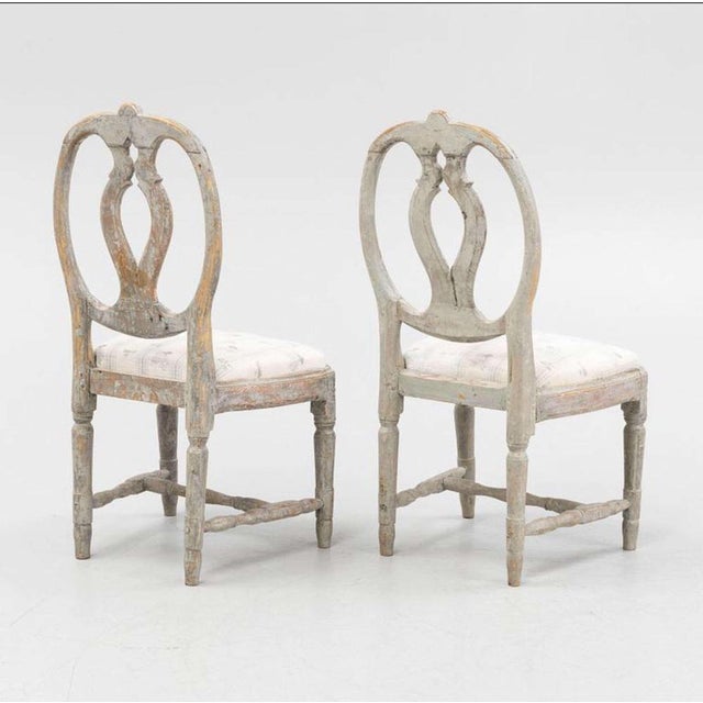Set of 18th Century Gustavian Chairs For Sale - Image 4 of 17