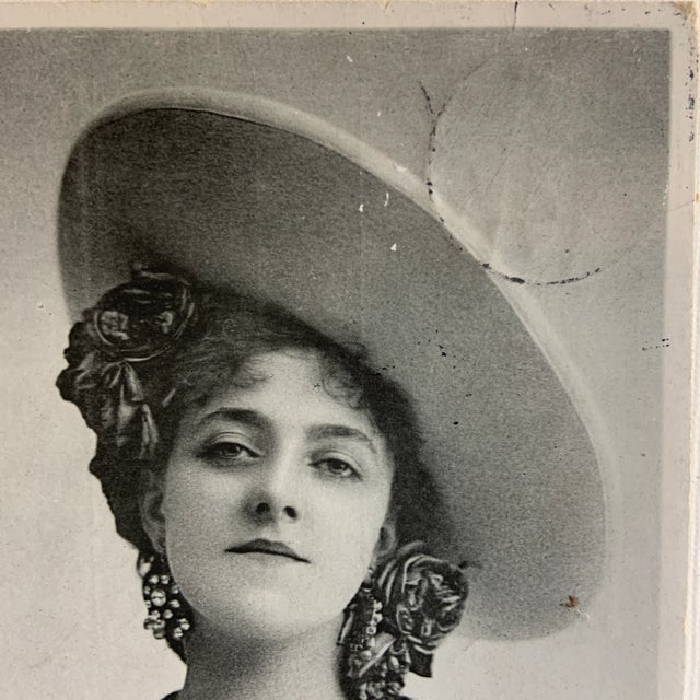 Ready for framing! Queenie Leighton, English actress, is portrayed on what appears to be a real photo postcard. Postally...